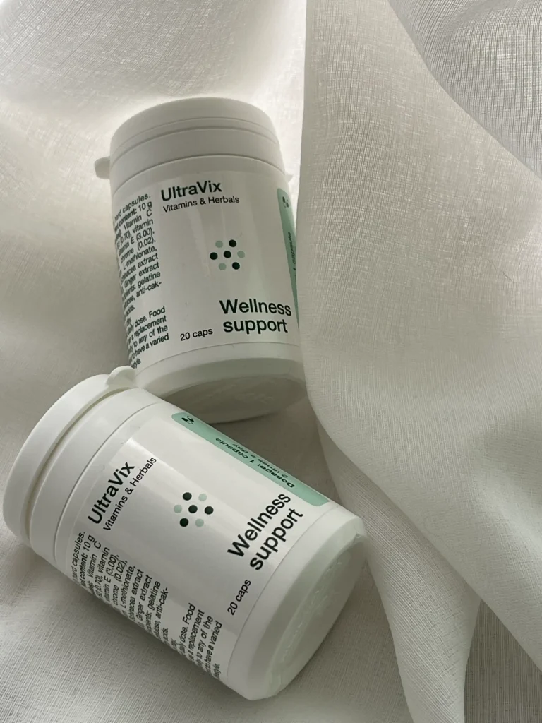 UltraVix etichetta con la composizione completa