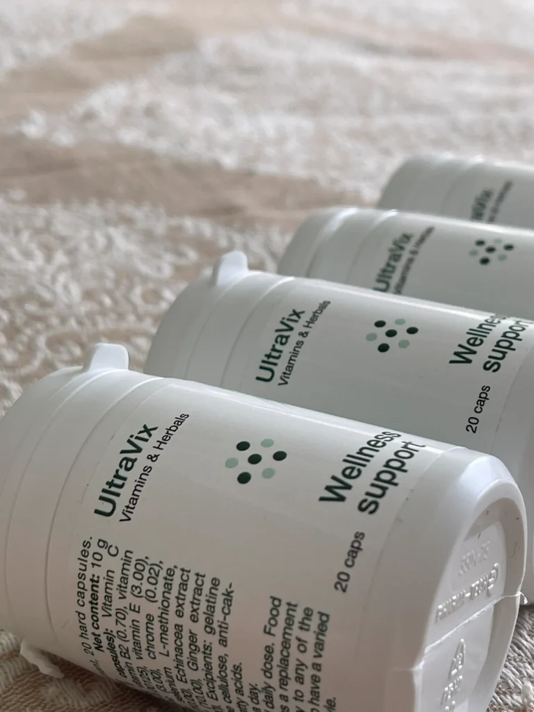 Etichetta UltraVix con estratti di echinacea e zenzero