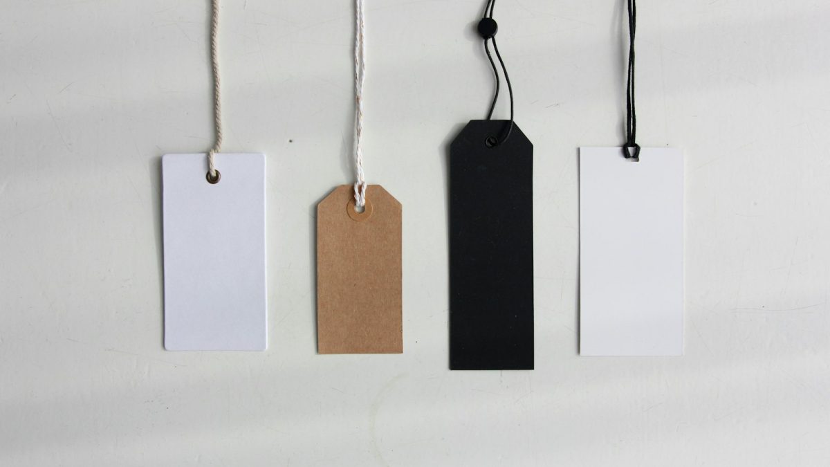 Paper price tags