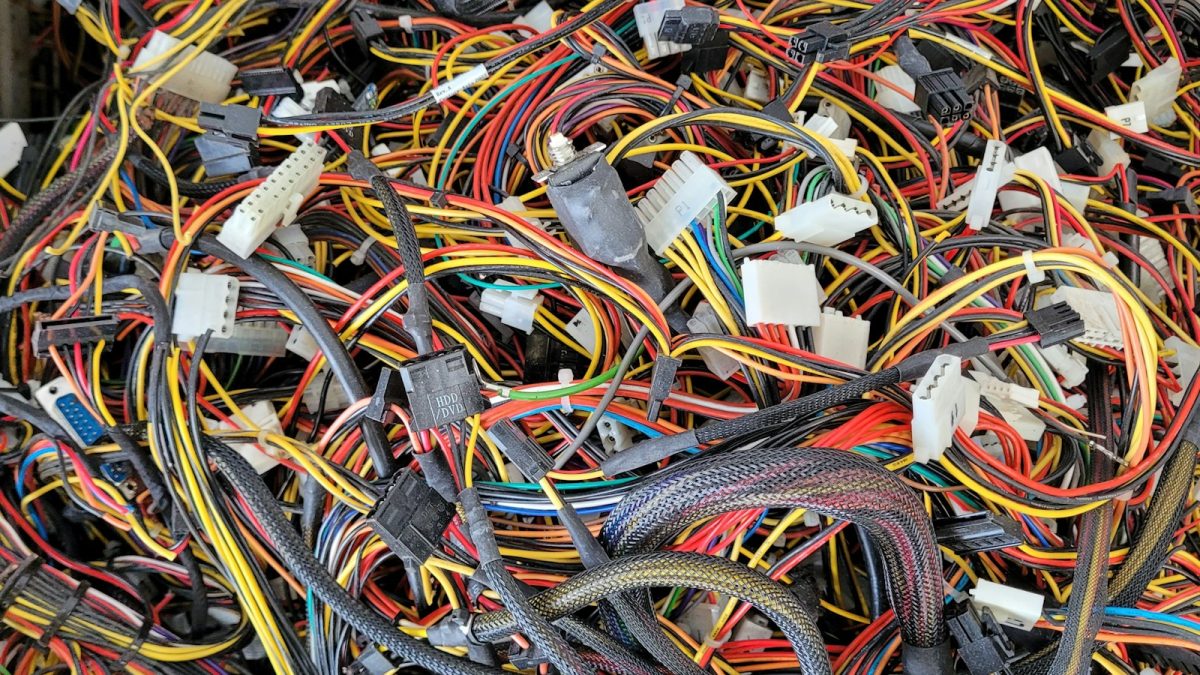 A tangle of cables